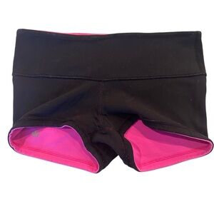 Lululemon Reversible Women's Black and Pink Shorts